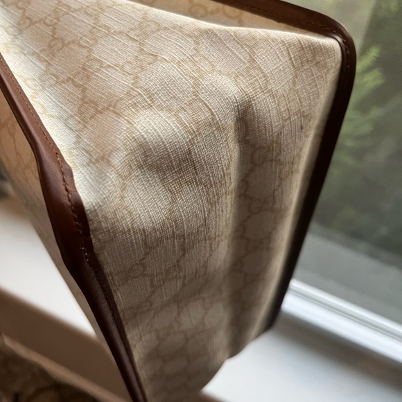GUCCI Supreme GG Joy Tote cream brown medium - Picture 7 of 14